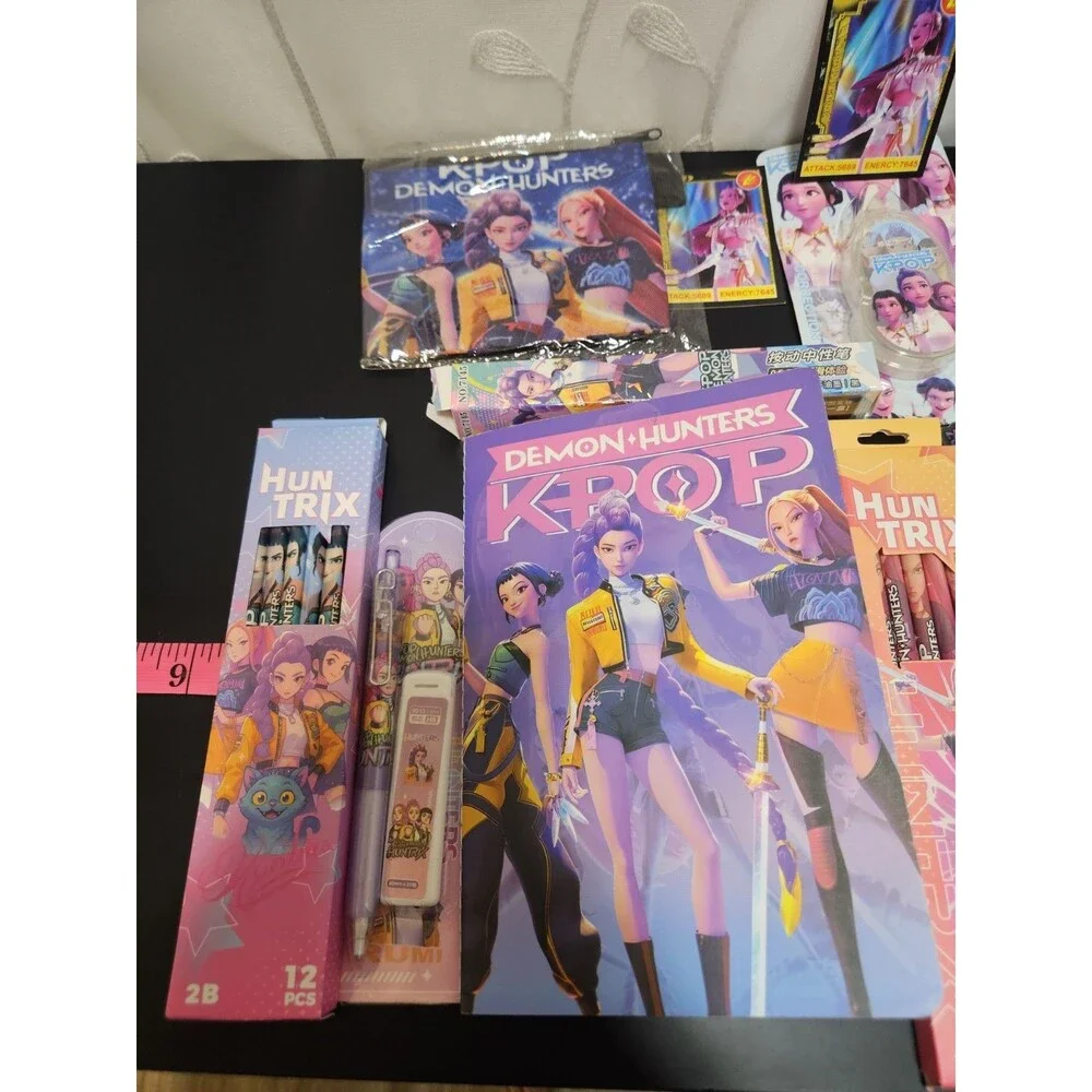 k-pop Demon Hunters Kids Pen & Art Supplies Bundle School Drawing Trendy Cartoon